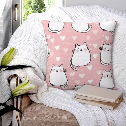 Housse coussin couleur rose 50x50 cm pour rénover vos vieux coussins - 3