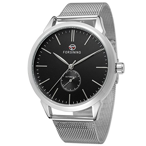 Montre automatique Forsining homme en acier unique pour le bureau et les sorties