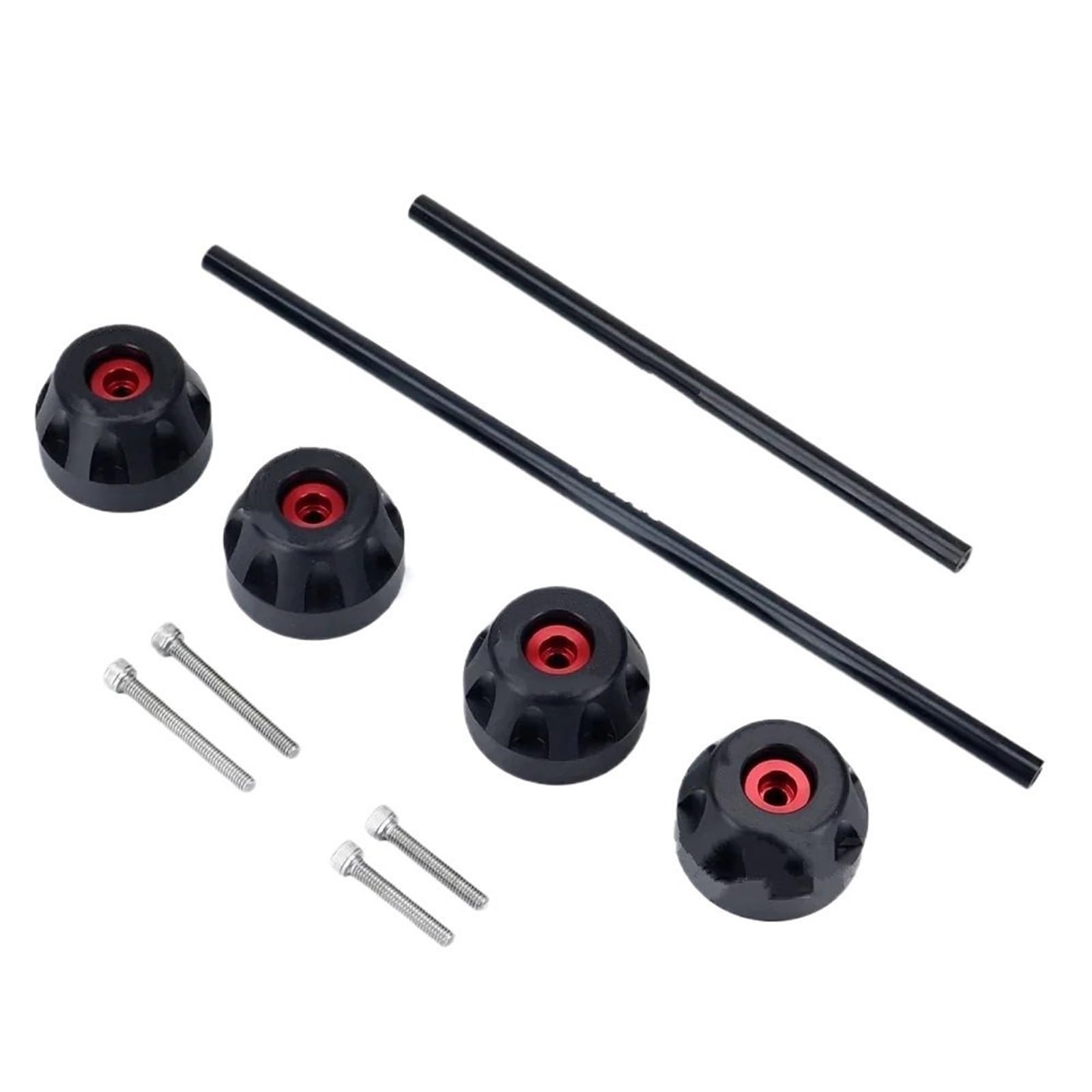 Przednie tylne koło oś widelca suwaki Pasuje Do Duke 790 890 R 990DUKE 2025 Oś Przednia Widelec Crash Slider Osłona Koła Pad Tylne Akcesoria(Front-Rear BLACK)