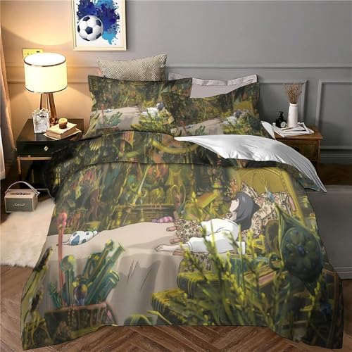 Housse de Couette 3D Fermeture Éclair Linge de Lit Résistant - 6