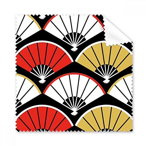 Chiffon de nettoyage pour écran et lunettes cadeau original motif rouge noir d'or 5pcs