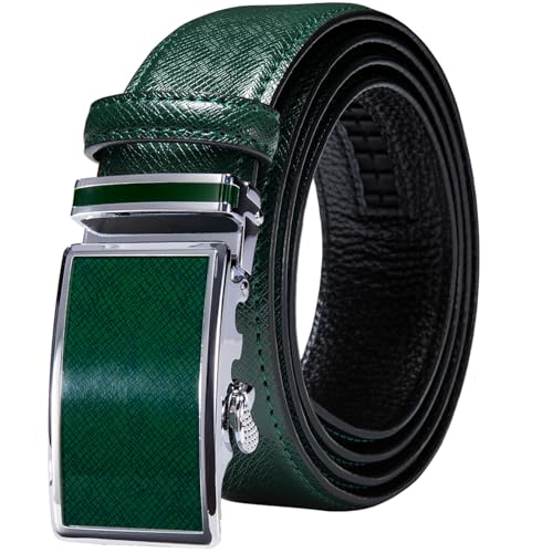 Image of Dubulle Men's Ratchet Belt Gold /Black /Red /Green /Blue /White Automatic Buckle Business Casual Belt Gift - Adjustable Fit