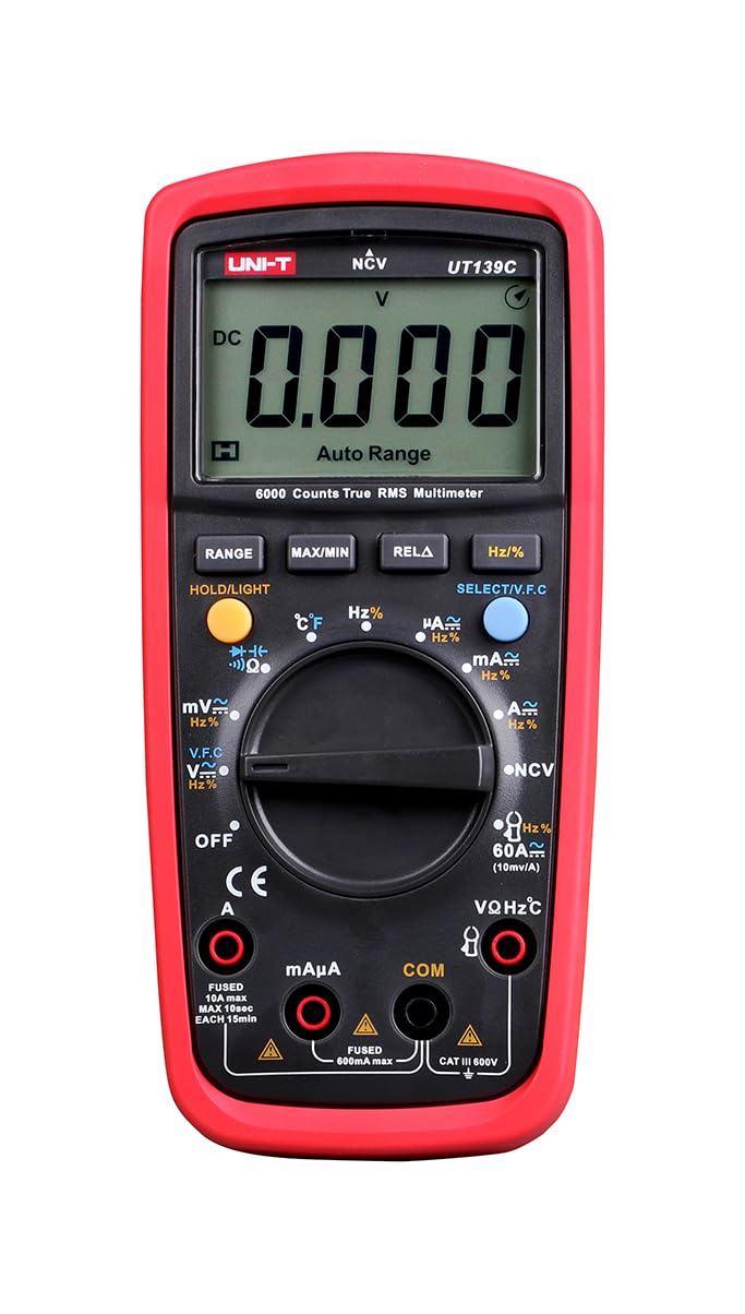 UNI-T UT139C True RMS Multimeter LCD Display