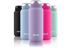 Ello Cooper Stainless Steel Water Bottle with Straw