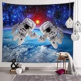 宇宙飛行士タペストリー 180*230 宇宙 ギャラクシータペストリー インスタ映えタペストリー 壁掛け 男性 寝室 リビングルーム 寮 宇宙タペストリー デザイン プレイルーム用 カーテン