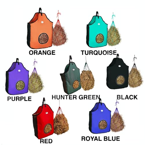Majestic Ally Bolsa para alimentador de feno 1200 D para cavalos, ovelhas com acabamento refletivo -