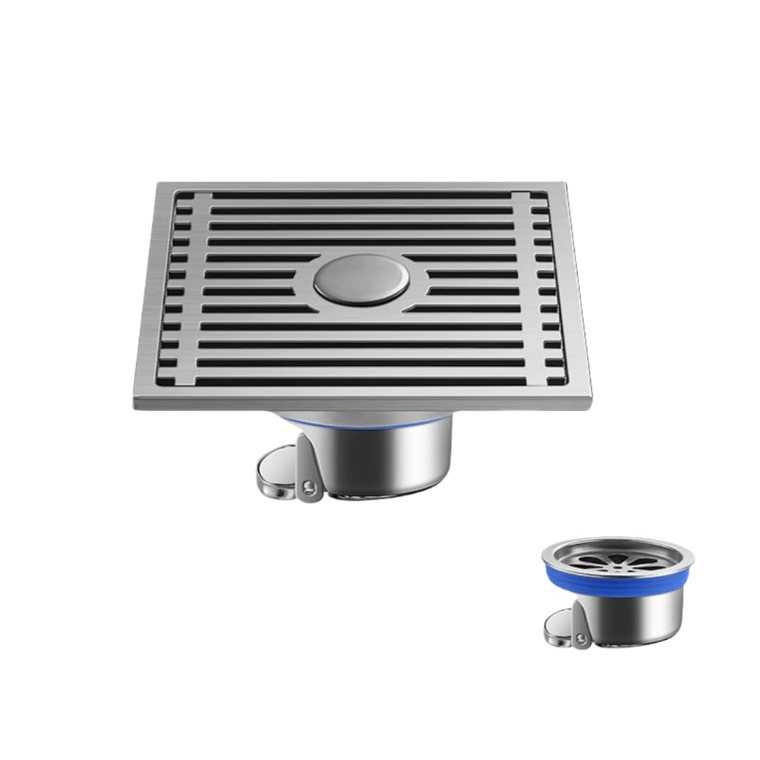 KJdxfhFH Bathroom floor drains, Bathroom Floor Drain Stainless Steel Bamboo Raft for(15x15mm Dualuse,Stainless steel core)