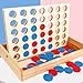 Imagen de APOMOONS Connecta 4 juego de madera