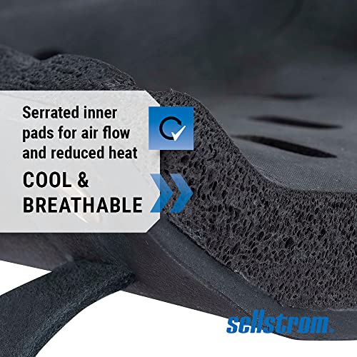 Image of Sellstrom KneePro Professional Roofers Kneepads for Roofing, Men & Women | Knee Pads for Roofing, Ultra-Dense Thick Foam Cushion, Heat-Resistant Non-Marking Rubber, No-Slip Double Leather Straps