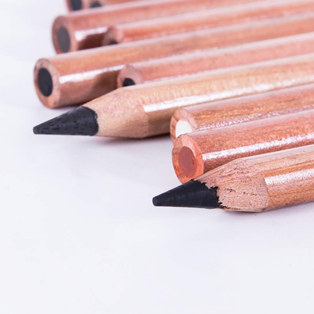 Farbstift-Set, 6 Farben, weich, mittelhart, feine Kunst, Kohlestifte