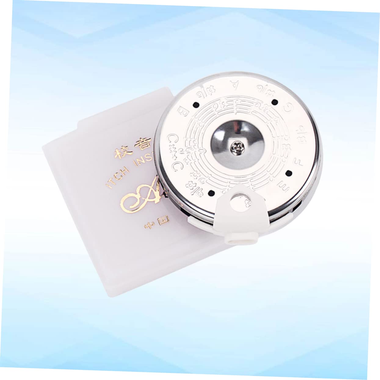 SUPVOX 3pezzi Accordatore Cromatico Con Toni Per Chitarra Basso e Violino Strumento Musicale Con Custodia Bianca Precisione Nella Sintonia e Materiale Resistente
