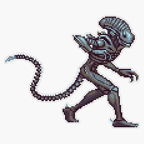Alien Vs Predator - Xenomorph 01 Adhesivo de vinilo para parachoques de 5 pulgadas