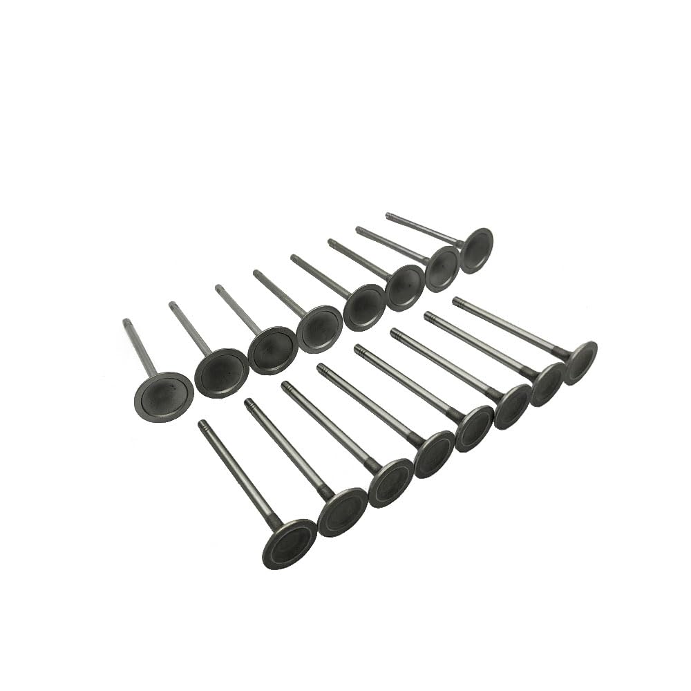 Kit di valvole di aspirazione e scarico del motore, 16 valvole di aspirazione per motore Chevy GM Buick Saturn 2007-2017 2.0L 2.4L
