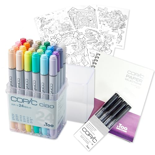 Amazon | コピック(COPIC) Too コピック チャオ スタートボックス 24色