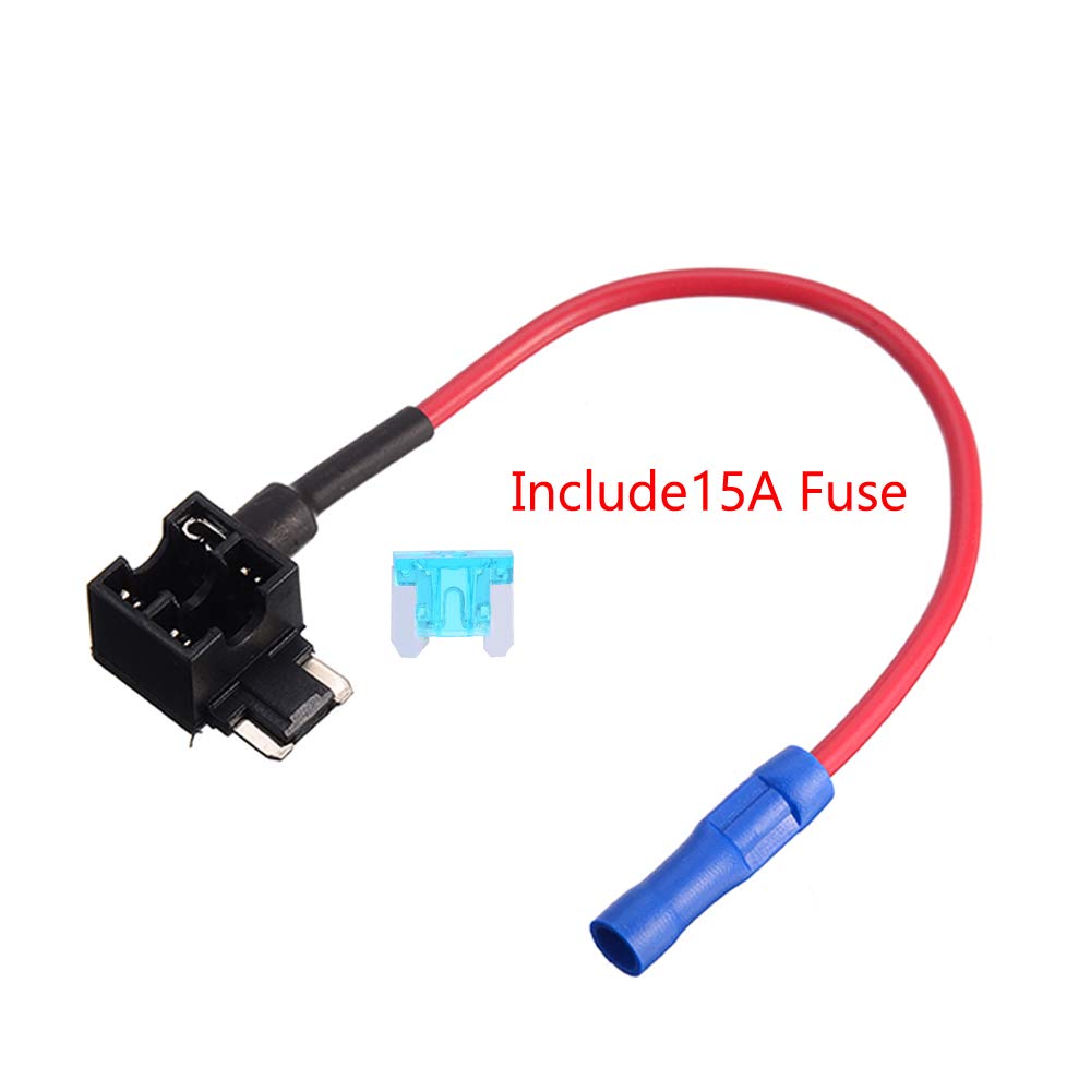 5 Kit Portafusibili Aggiuntivi Auto 12V/24V Add-a-Circuit Con Fusibili 15A - Per Dash Cam, GPS, Allarmi - 3