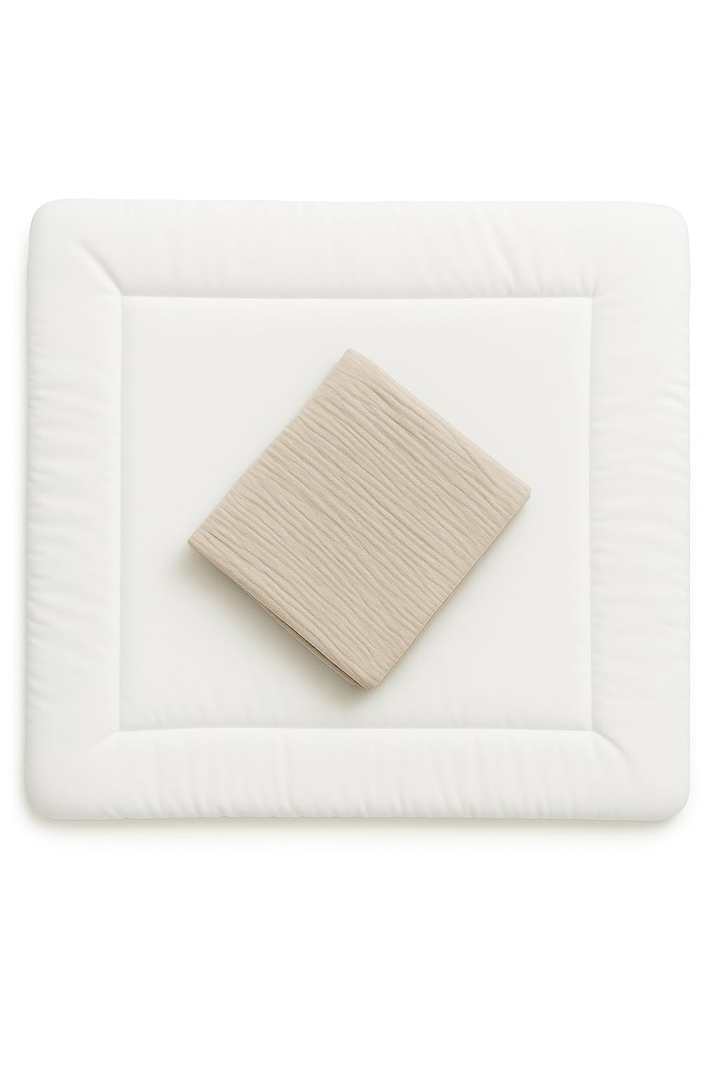 Fodera per fasciatoio in 100% cotone mussola, per fasciatoio 85 x 75 cm e 75 x 75 cm – morbido rivestimento per wickeeper, traspirante e lavabile, motivo: stelle grigie