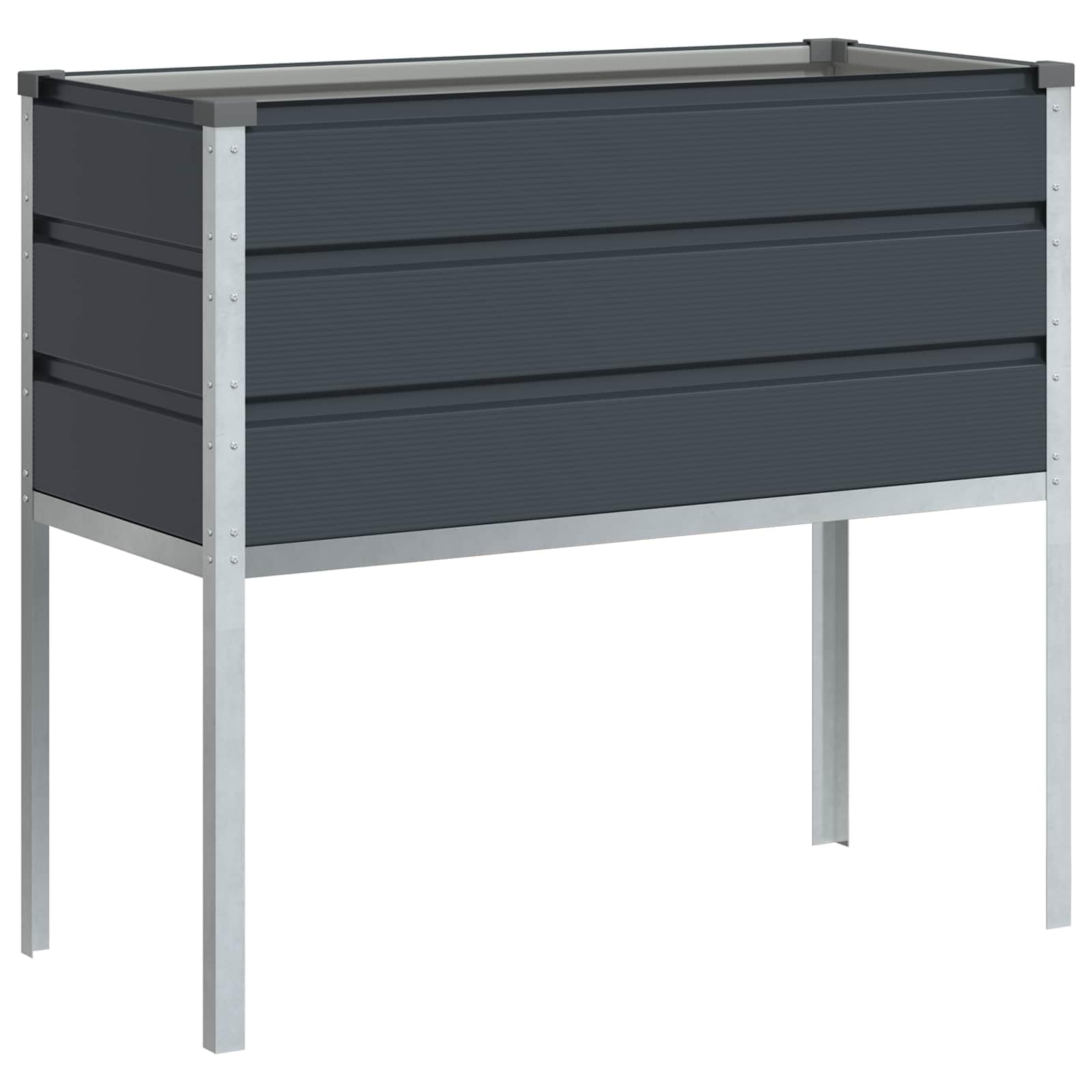 vidaXL Donica Antracyt 100 x 45 x 90 cm Stal Galwanizowana