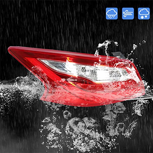 Silscvtt Rear Brake Tail Light Assembly Replacement For 2016-2018 Nissan Altima Red Lens Left Driver Side Outer Tail Lamp 265559Hs0A Ni2804106 #TOP5