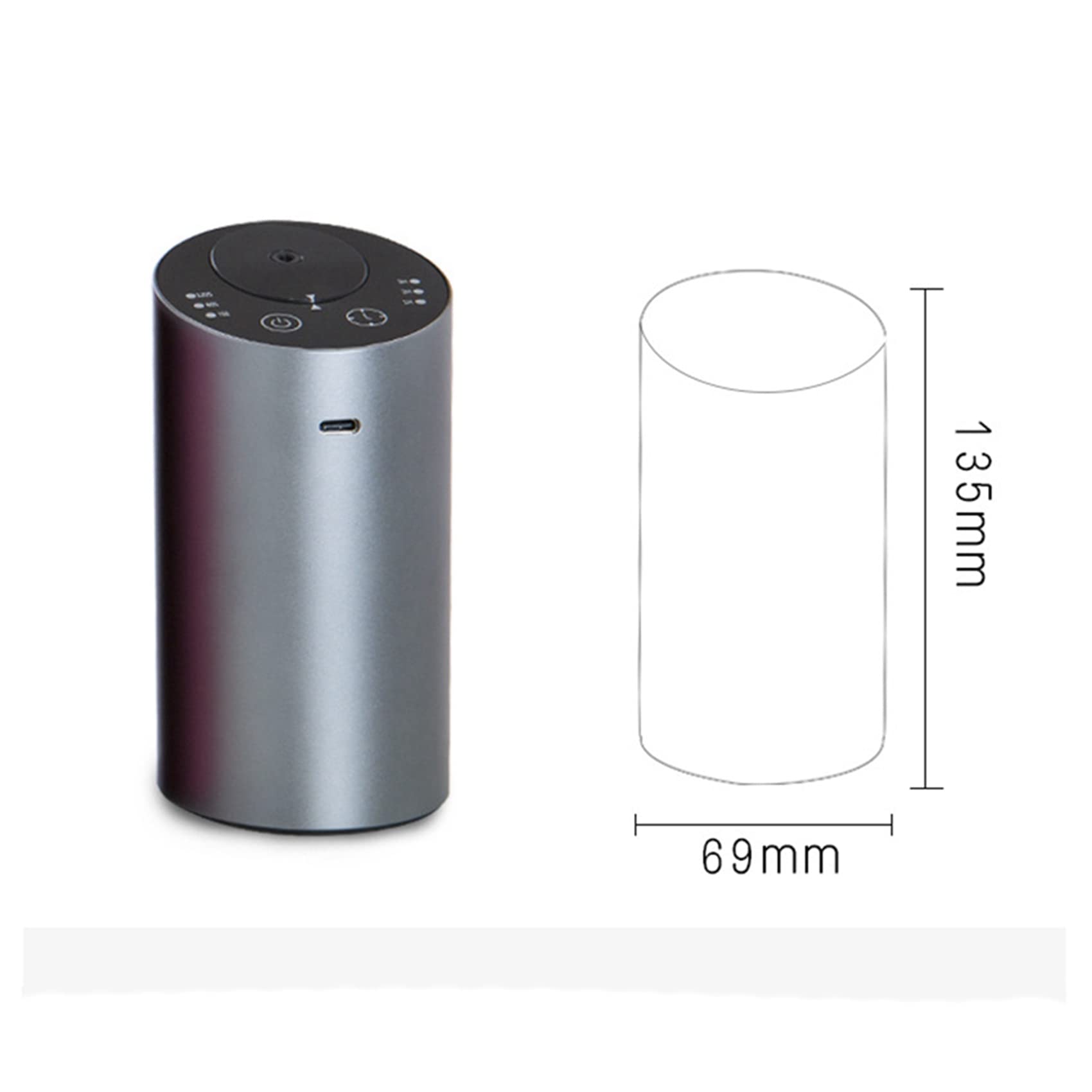 2 X Samochodowy odświeżacz powietrza dyfuzor olejków zapachowych USB do samochodu Aromaterapia atomizer do jogi B