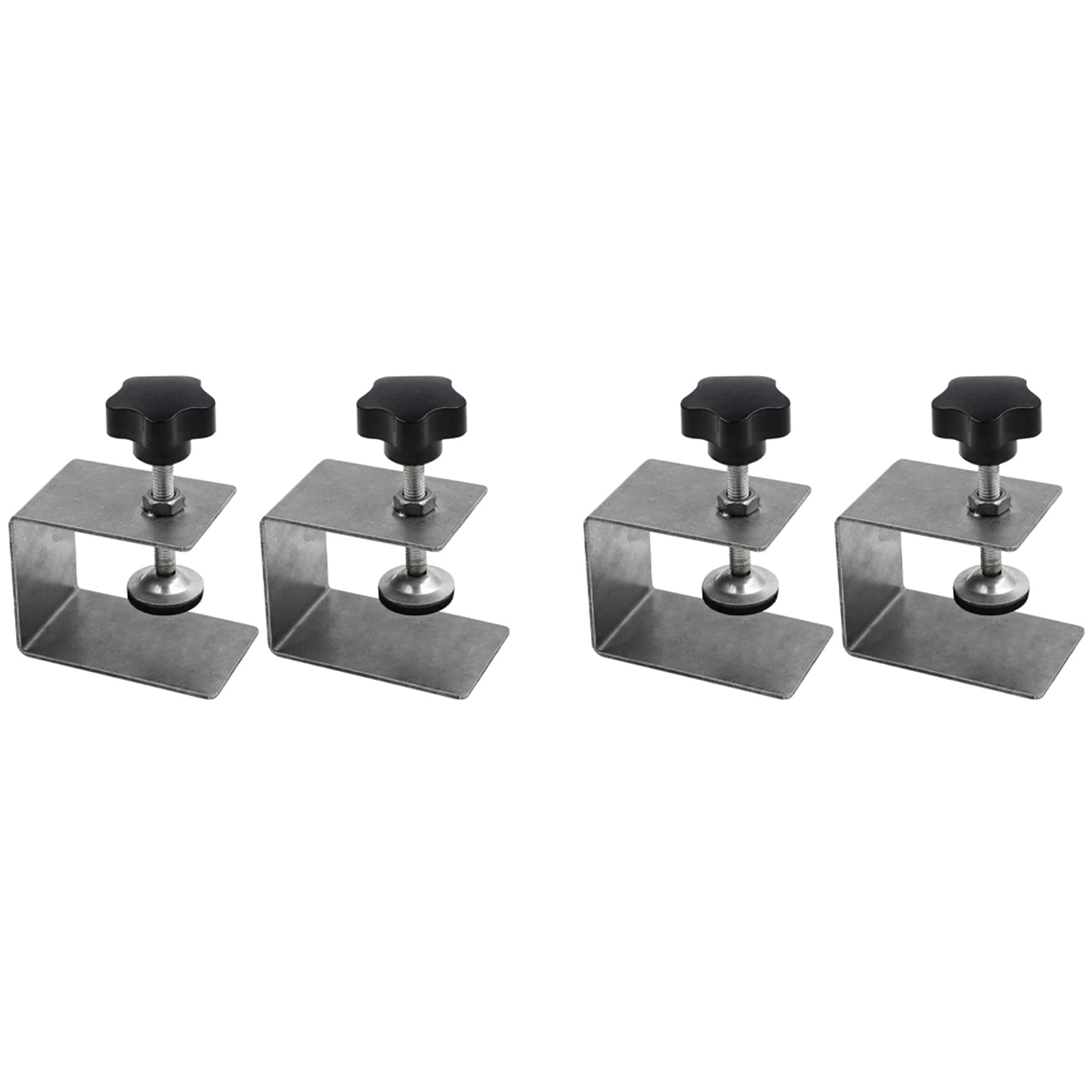 Jnchdghwa Silver 4Pcs Home Improvement Smooth Woodworking Drawer Front Installation Clamp Hardware Jig Accessories Stainless Steel S