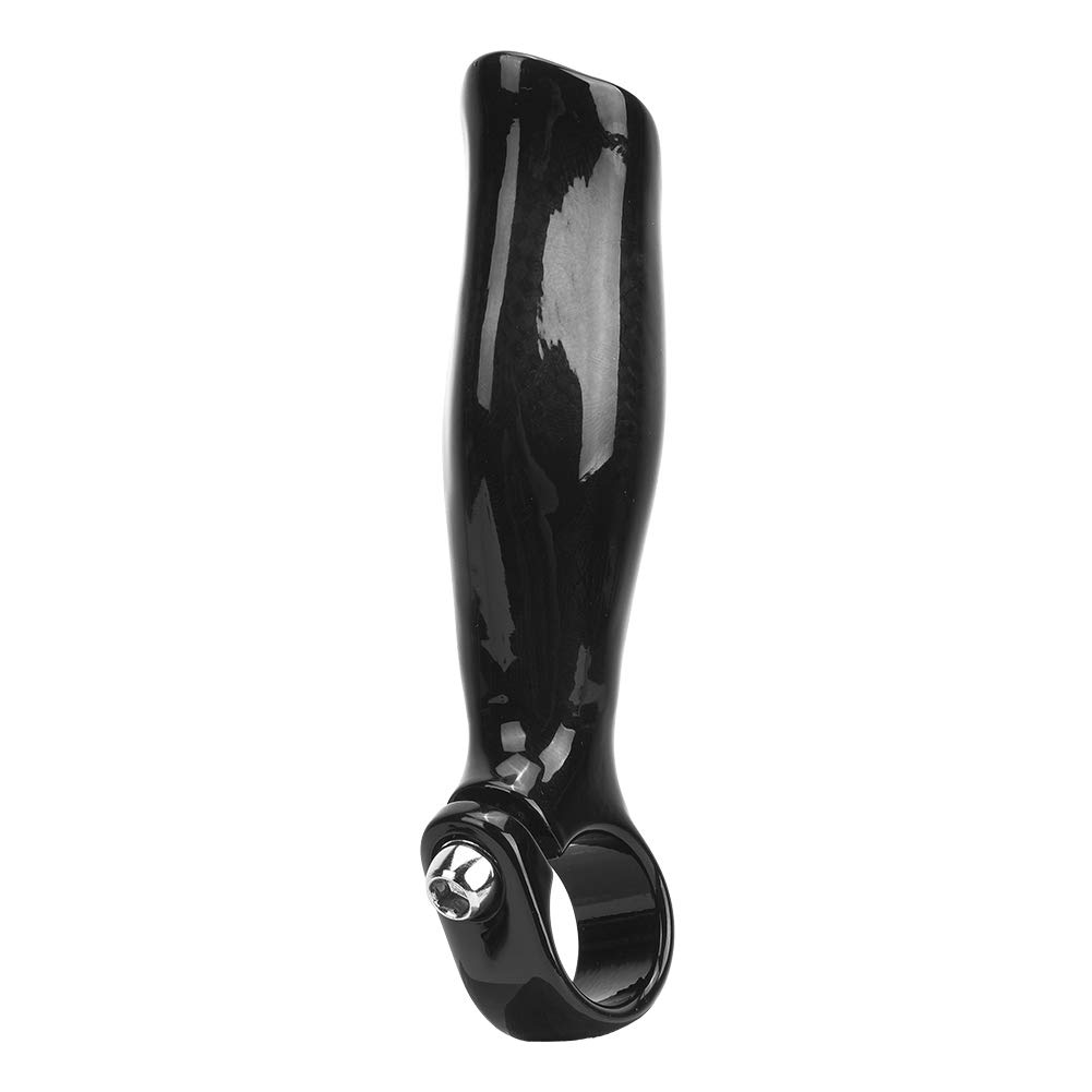 Impugnatura del manubrio in fibra di carbonio, estremità del manubrio per bici da strada e mountain bike, design ergonomico in lega di alluminio con texture antiscivolo per un cont