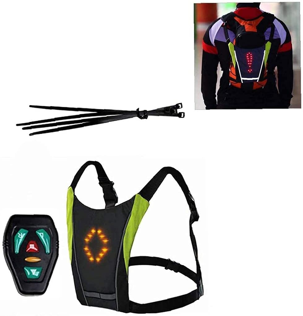 Gilet réfléchissant, lumière de sécurité exécutant gilet de vitesse réfléchissant, sécurité nocturne à haute visibilité réflecteur réglable, léger et résistant aux intempéries for le jogging et le cyc