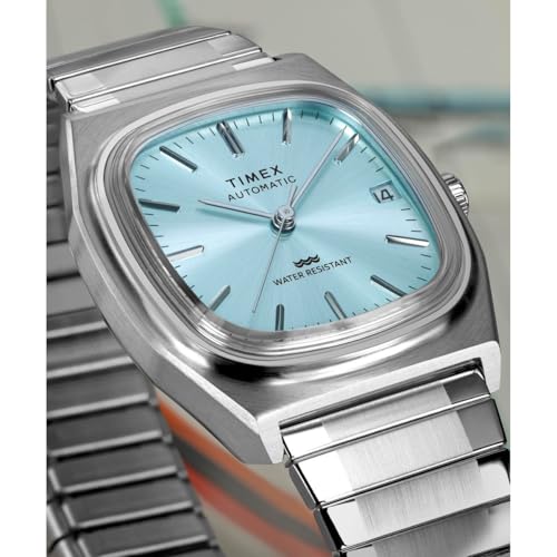 Image of TIMEX Square 34mm Blue Dial Mechanical Automatic Men Watch - TW2Y66700IK