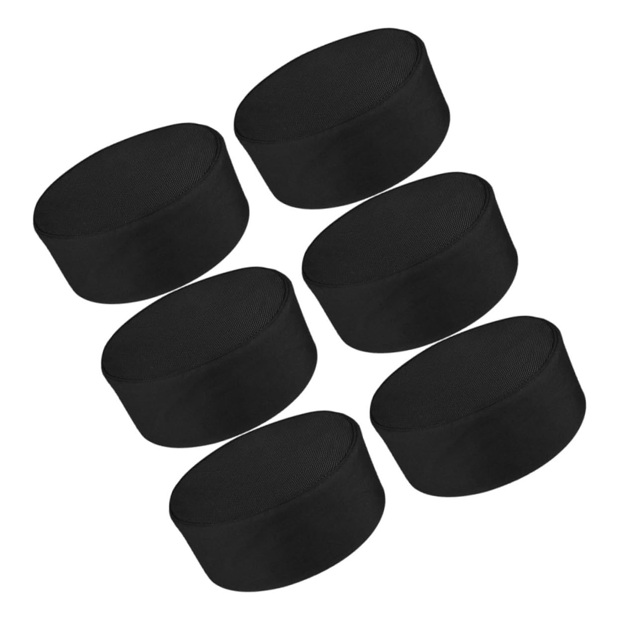 BESPORTBLE 6pcs Breathable Mesh Top Working Hats for Kitchen Cafe and Catering Service Modern Design for Professional Chefs and Food Service Staff Black