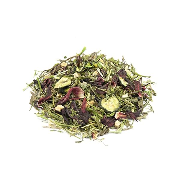 Mr. Crumble Dried Pet Food Koriander-Struktur-Futter mit Gurke, Apfel und Hibiskus getreidefrei für Kaninchen, Meerschweinchen und Degus 1000g