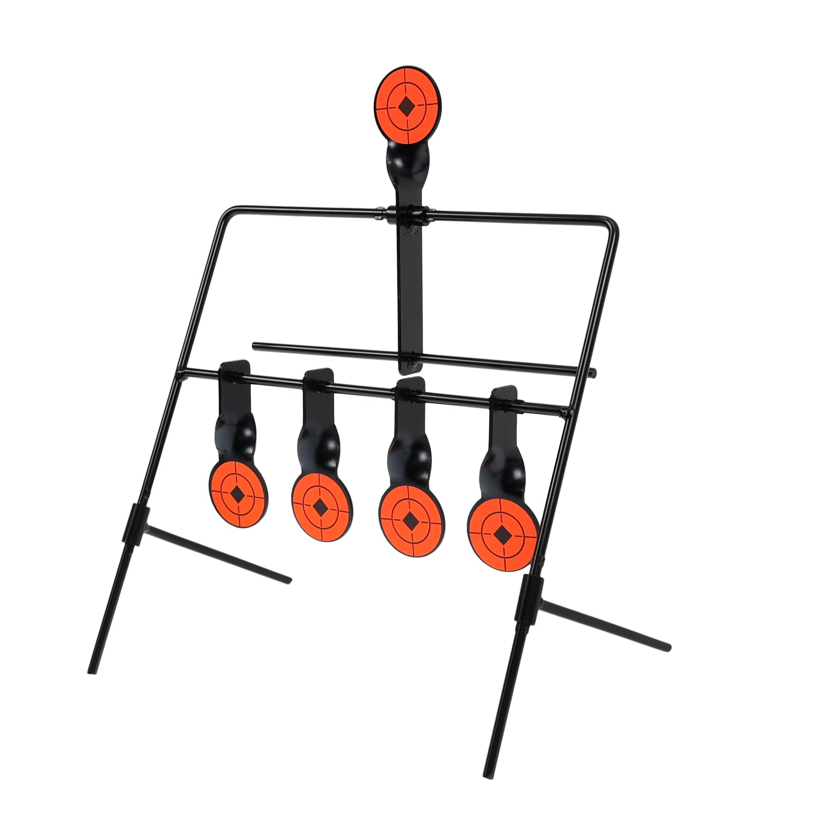 OpTacs Resetting Ziel 4+1 Pendelziel Schießspiel - bewegliche Zielscheibe aus Metall; geeignet für Randfeuermunition und Luftgewehr Luftpistole Air Gun