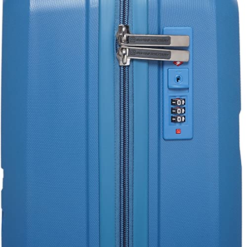 Image of SWISS MILITARY Star Hard Luggage Trolley Bag - 20 & 24Inch, Textured Durable Design, 360 Rotatable 8 Spinner Wheels, TSA Lock, Spacious & Lightweight Cabin Overnighter Bag, Stylish Navy Finish