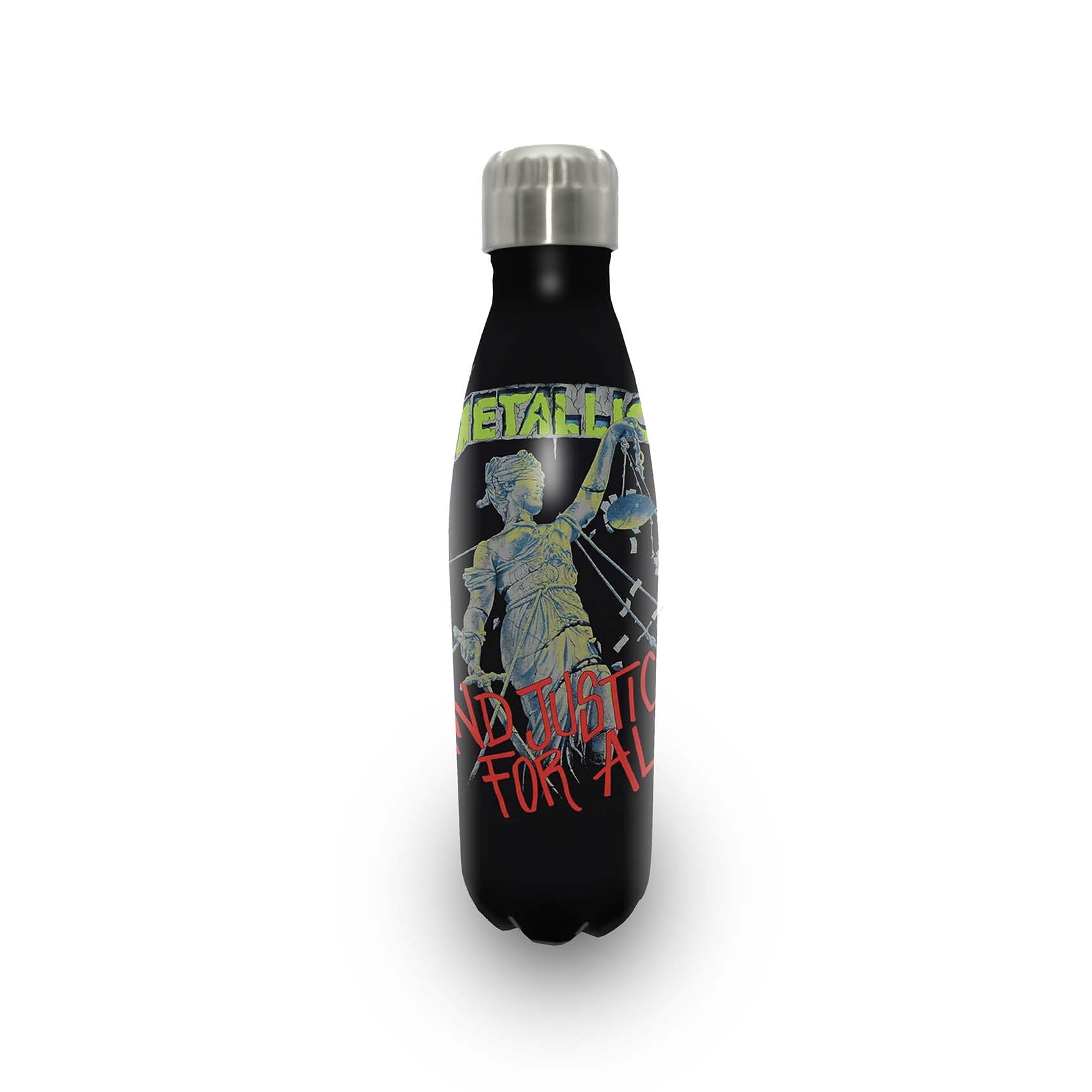 Rocksax Metallica Bottle - Justice For All, Black, 500 ml