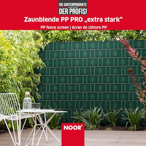 NOOR Sichtschutzstreifen PVC Für Doppelstabmattenzaun – Steingrau, 0,19x35 M, Inkl. Klemmschienen