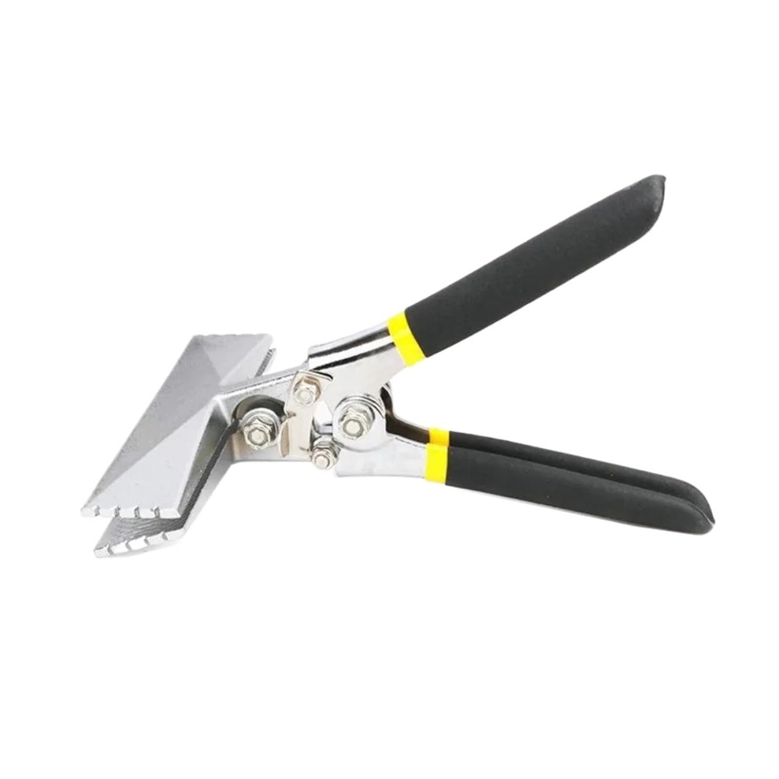 Sheet Metal Bender 75mm/150mm Sheet Metal Hand Seamer Wide Jaw Non-Slip Bending Pliers Carbon Steel Flattening(150mm Straight Head)