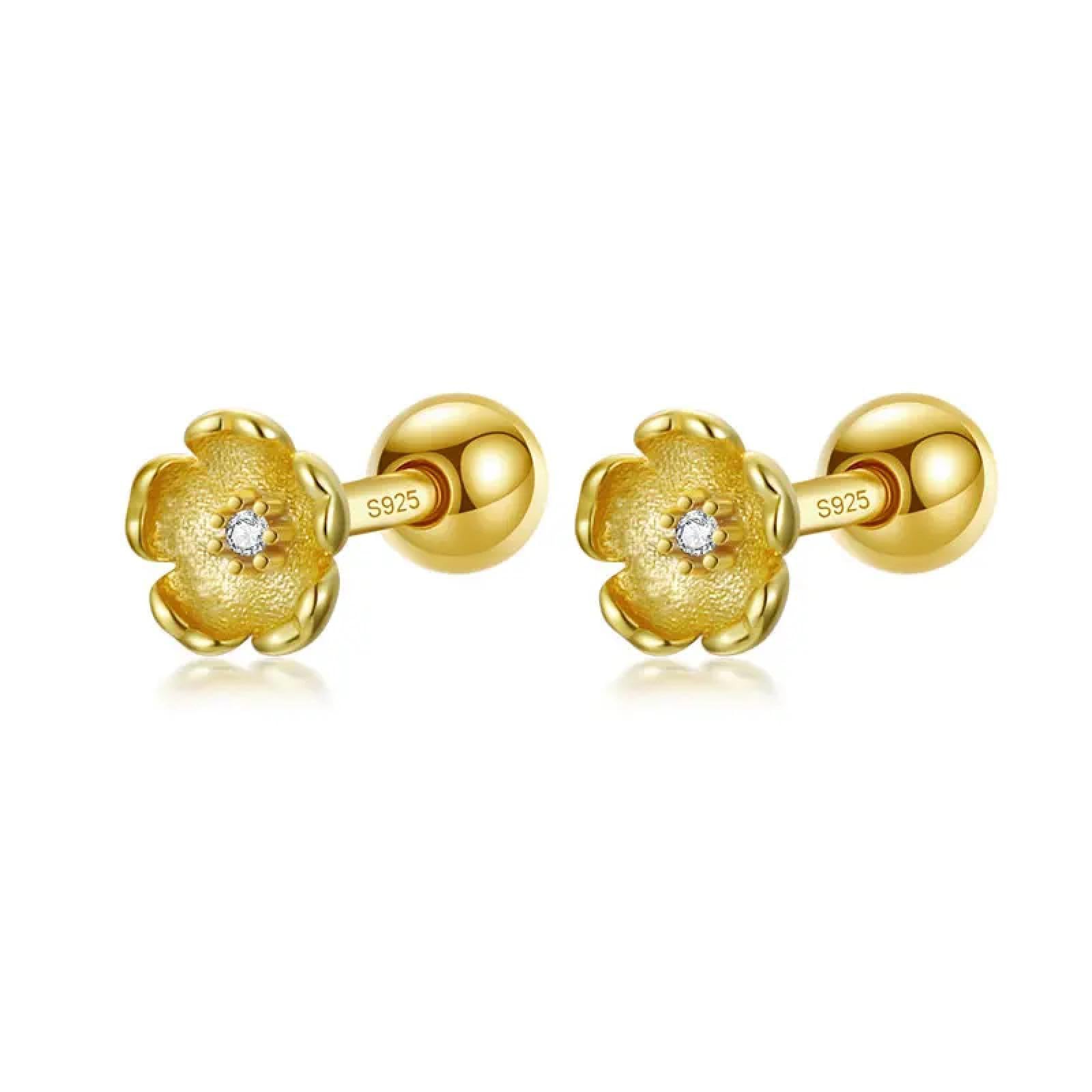 Boucles d'oreilles à fleurs goujon légères pour éviter la douleur