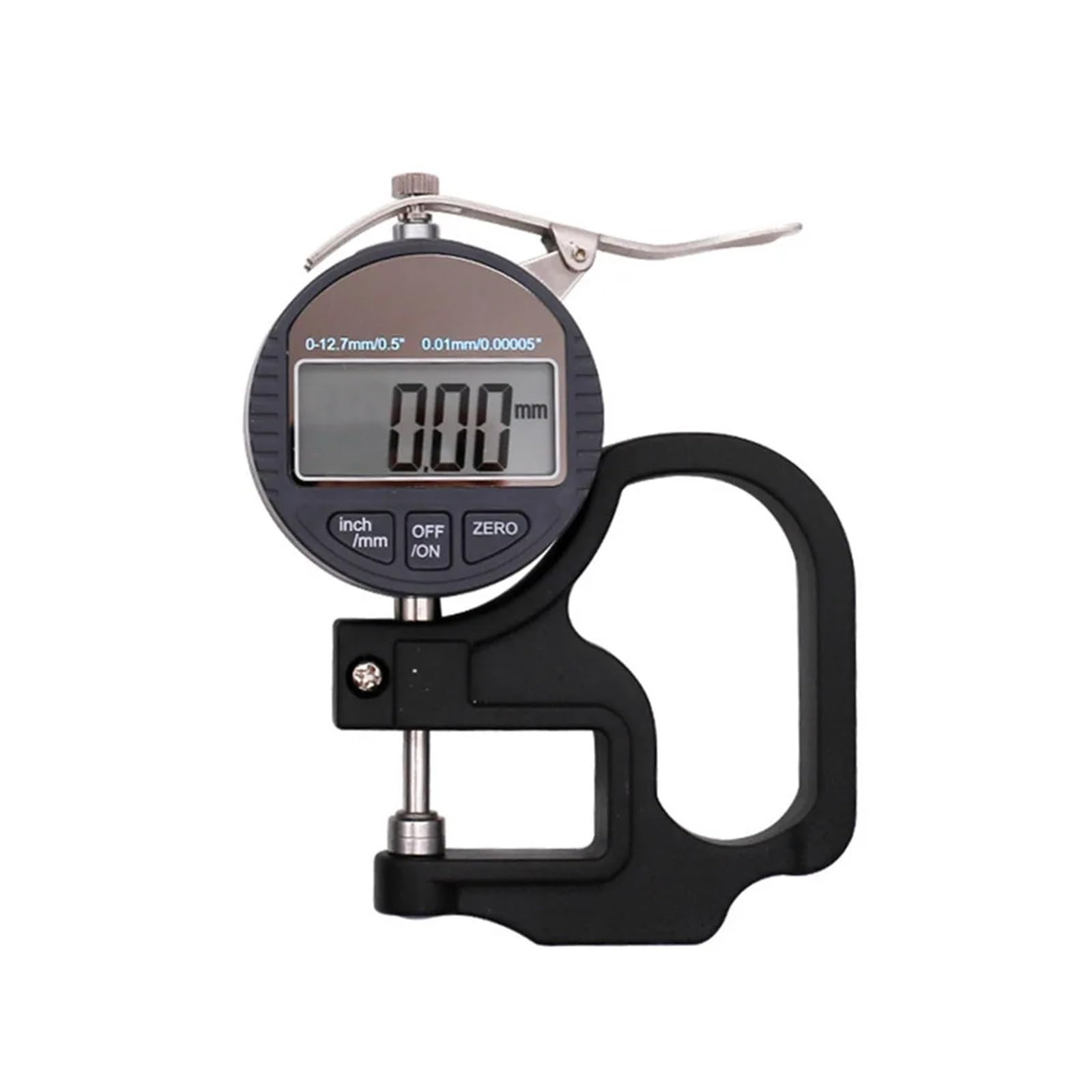 Elektroniczny miernik grubości 0-12,7 mm, tarcza z tworzywa sztucznego, mikrometr cyfrowy, wyświetlacz LCD, suwmiarka cyfrowa