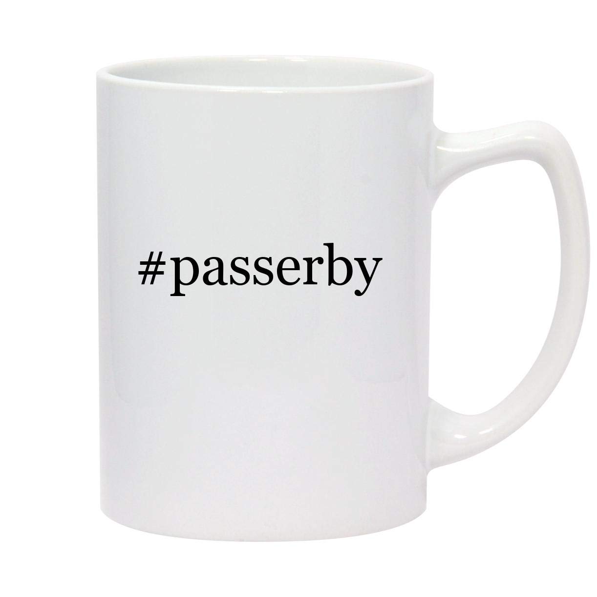#passerby - 14oz Hashtag White Ceramic Statesman Coffee Mug