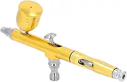 AUNMAS Kit de Aerógrafo Com Compressor, Conjunto de Spray Ajustável para Pintura e Decoração de Bolos, Bico de 0,3 Mm, Copo de Fluido de 6 Cc, Ideal para Iniciantes e Profissionais