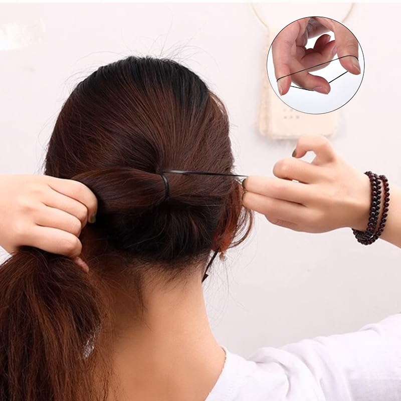 Elastic Hair Rubber Bands 2000 PCS Soft Ponytail Elastics Holders Small Hair Ties for Blond Kids Baby Girls Toddler Infants Hair No Crease Damage No Hurt Thin Easy to dismantle Mini TPU Hair Tie Black thumbnail