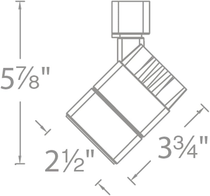 70% Off Everything WAC Lighting H-LED207-30-WT Contemporary Summit ACLED 15W Beamshift Line Voltage Cube H-Track Head
