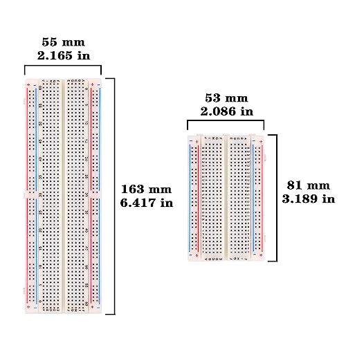 Solderless Electronics Breadboard Jumper Wires Kit 400 830 Tie Point Breadboard 14Values Solid Jumper Wire 126pcs U-Shape Male to Male Bread Board Cable Wire Ribbon Cables - Image 3