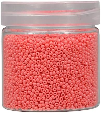 Bala&Fillic 2mm Round Size Uniform Seed Beads 10000pcs/110 Grams in Box 12/0 White Seed Beads Small Craft Seed Beads for Making Jewelry Earring Bracelets Necklace (White)