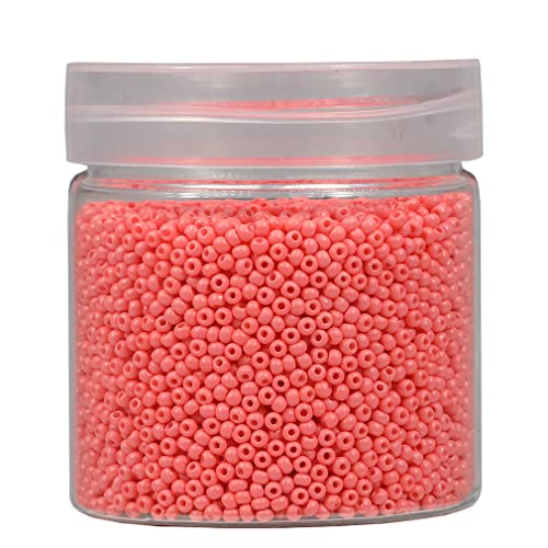 Bala&Fillic 2mm Round Size Uniform Seed Beads 10000pcs/110 Grams in Box 12/0 Peach Seed Beads Small Craft Seed Beads for Making Jewelry Earring Bracelets necklace (Peach) Cover