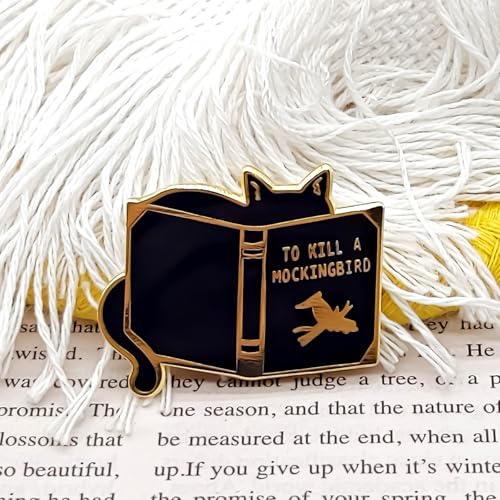 Image of To Kill A Mockingbird Pin - Culture Series | Premium Enamel Pin - Statement Lapel Pin - Plated Badge for Clothing, Bags, Hats, Jackets, and Lanyards