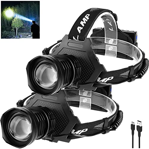 Led-Rechargeable-Headlamp-100000-Lumens-Head-Lamps-Outdoor-Rechargeable-Bright-Headlamps-for-Adults-with-5-Modes-Ipx7-Waterproof-90-Adjustable-Lamp-Camping