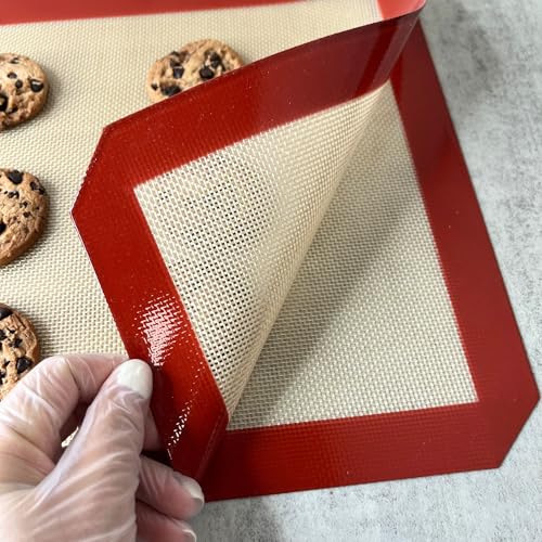 Tapis de cuisson silicone antiadhésif lot de 2 pour ne plus jamais rater vos biscuits au four
