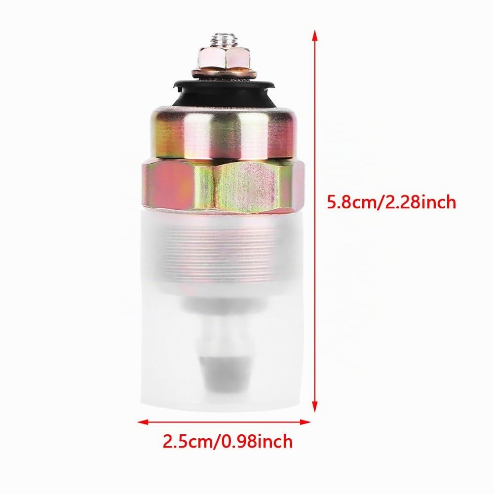Akozon Válvula de interruptor de solenoide de apagado de combustible de apagado de automóvil 12V para 0330001015