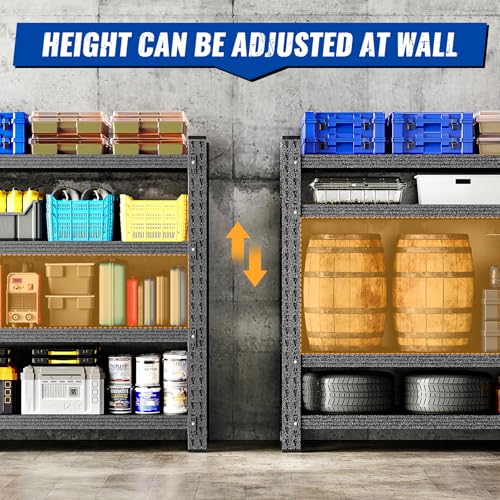 48" W Storage Shelves 3000lbs Garage Metal Shelving Heavy Duty Garage Shelves Adjustable Storage Shelves for Industrial, Factory,48" W X 24" D X 69" H - Image 5