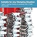Koehler Enterprises KEDIS220 220 Piece Hose Clamp Set in Mountable Rack , Red