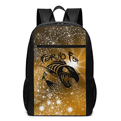 AOOEDM Fear No Fish Mochila Mochilas de Negocios de 17 Pulgadas Bolso para computadora